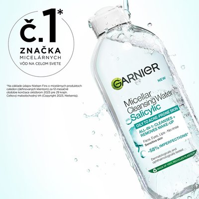 Garnier Micelárna čistiaca voda s kyselinou salicylovou - 5