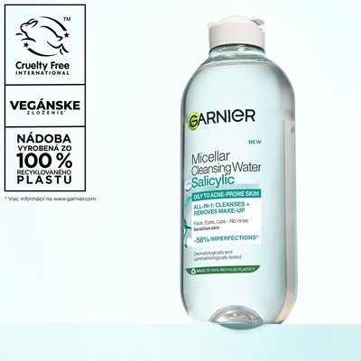 Garnier Micelárna čistiaca voda s kyselinou salicylovou - 9