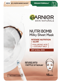 Nutri Bomb textilná pleťová maska s kokosovým mliekom