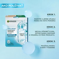 Garnier HYALURON+ textilná pleťová maska na obnovu kožnej bariéry s kyselinou hyalurónovou - 6