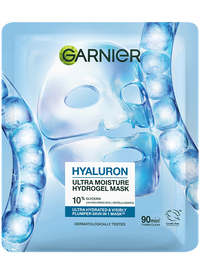 Hydrogélová maska Garnier Hyaluron s 10 % glycerínu a kyselinou hyalurónovou