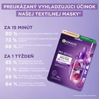 Garnier Skin Naturals Pro-retinol vyhladzujúca textilná maska so sérom - 4