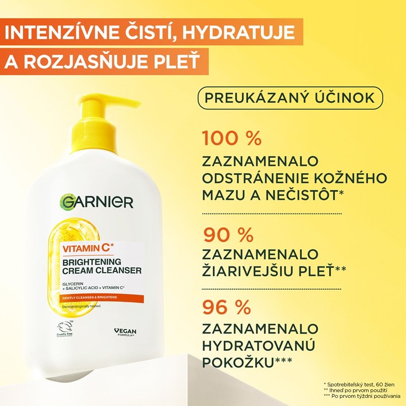 Skin Naturals rozjasňujúci čistiaci krém s vitamínom C - 4