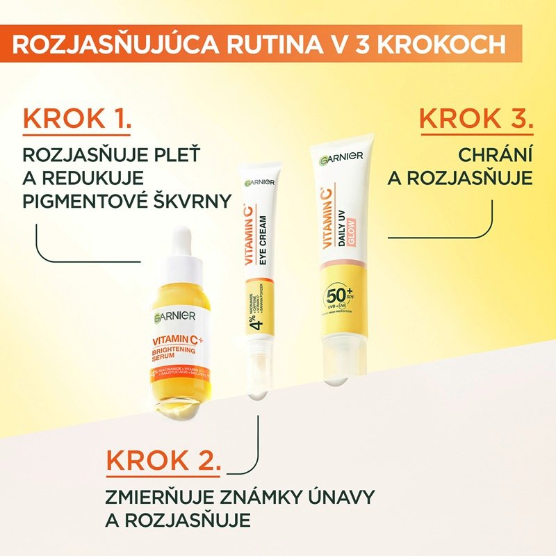 Rozjasňujúci očný krém s vitamínom C - 10