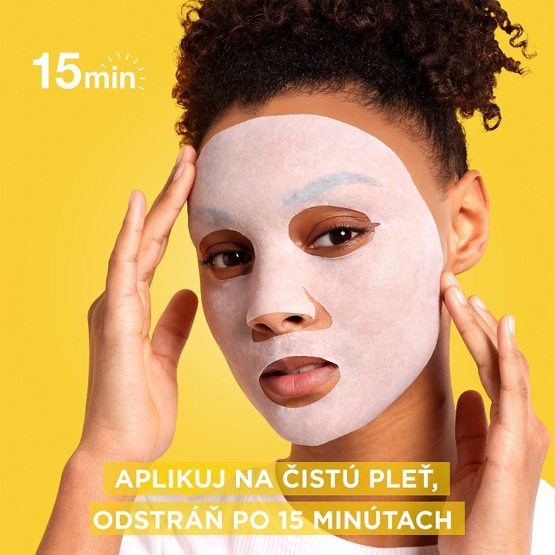 Textilná maska Garnier s vitamínom C na rozjasnene pleti - 6