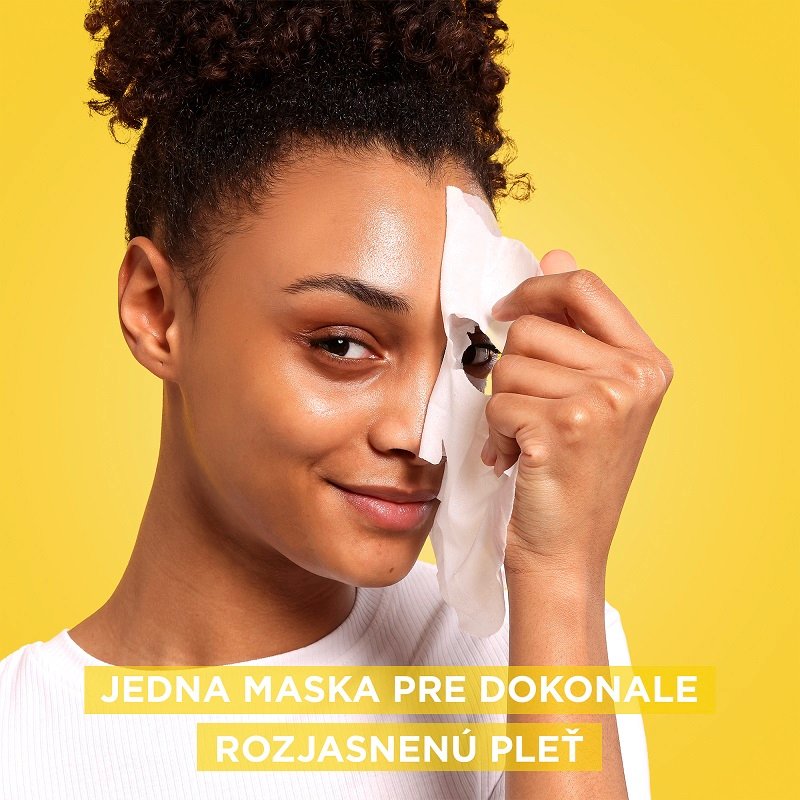 Textilná maska Garnier s vitamínom C na rozjasnene pleti - 7