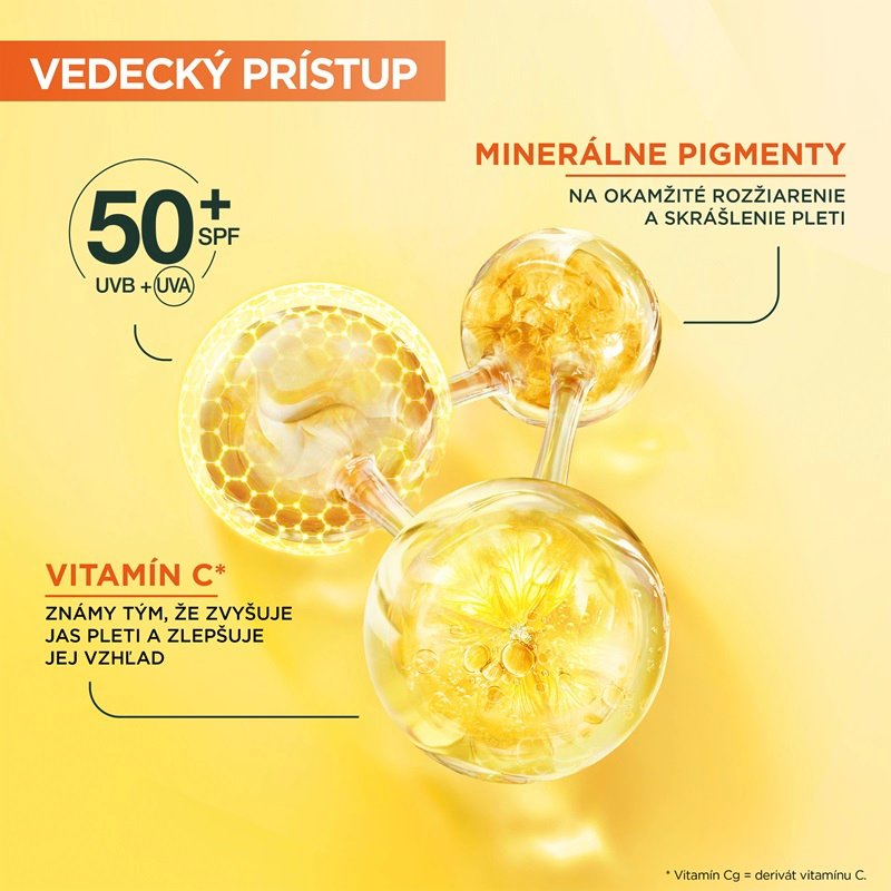 Skin Naturals Vitamin C denný rozjasňujúci UV fluid SPF 50+ glow - 3