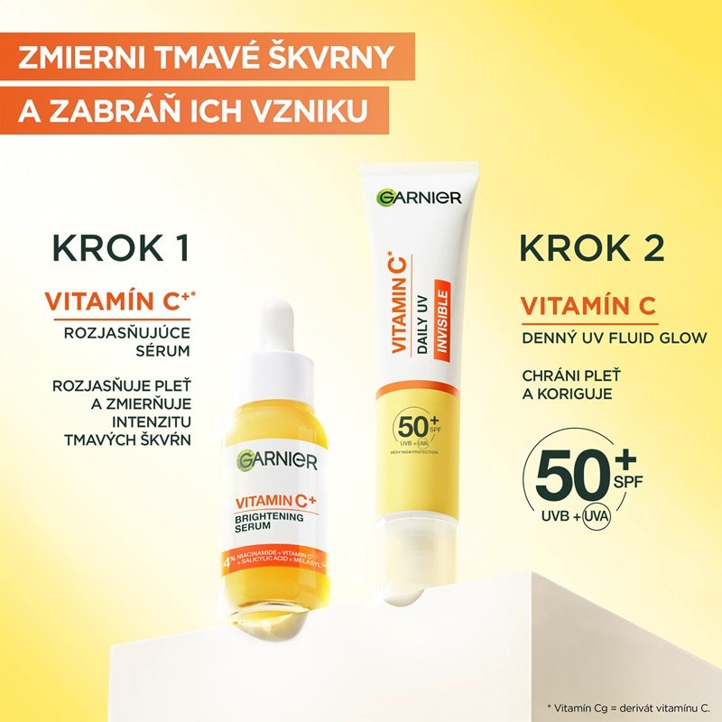 Skin Naturals Vitamin C denný rozjasňujúci UV fluid SPF 50+ invisible - 5