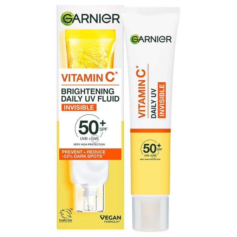 Skin Naturals Vitamin C denný rozjasňujúci UV fluid SPF 50+ invisible - 9