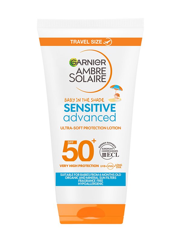 Sensitive Advanced opaľovacie mlieko pre deti SPF 50+ travel size