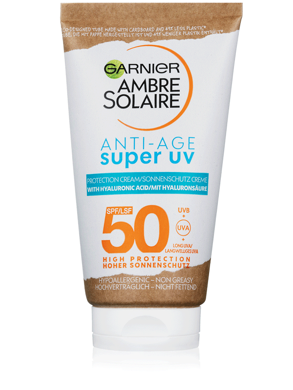 Ambre Solaire Super UV ochranný krém na tvár proti vráskam SPF 50