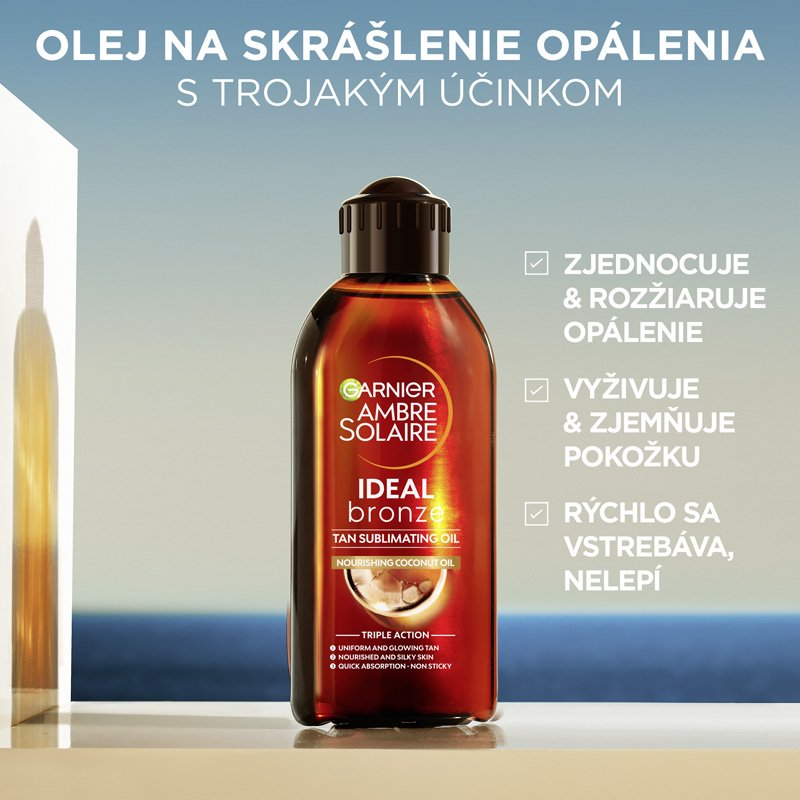 Ambre Solaire Coco Oil vyživujúci olej na opálenú pokožku SPF 2 - 5