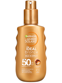 Ambre Solaire Ideal Bronze opaľovacie telové mlieko v spreji SPF 50