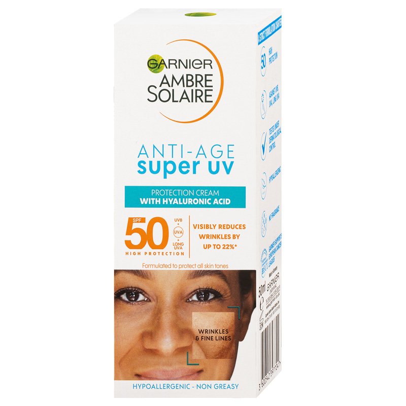 Ambre Solaire Super UV ochranný krém na tvár proti vráskam SPF 50 - 3