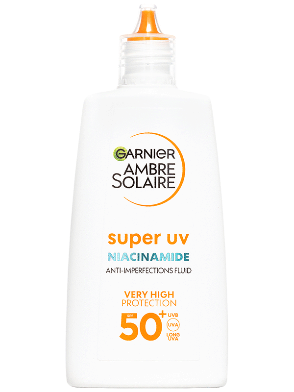 Super UV denný fluid proti nedokonalostiam s niacínamidom a SPF 50+