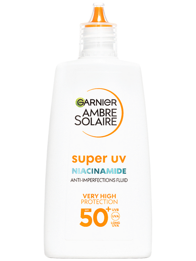 Super UV denný fluid proti nedokonalostiam s niacínamidom a SPF 50+