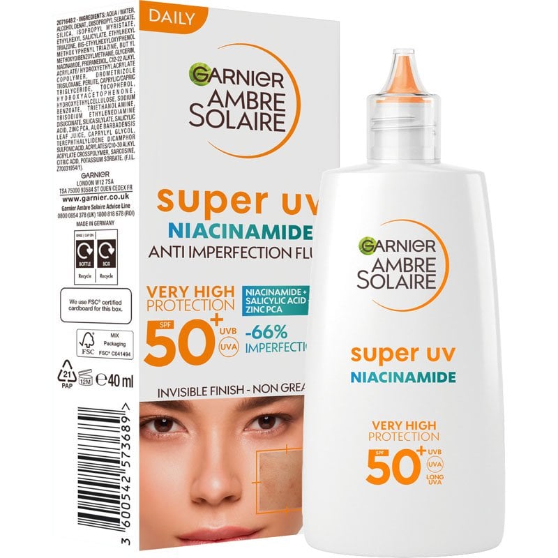 Super UV denný fluid proti nedokonalostiam s niacínamidom a SPF 50+  -2