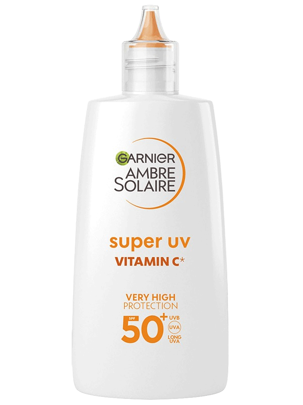 Super UV denný fluid proti tmavým škvrnám s vitamínom C a SPF 50+