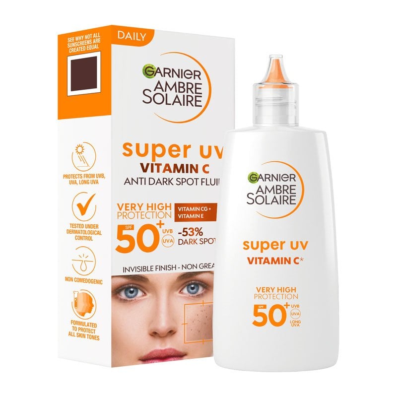 Super UV denný fluid proti tmavým škvrnám s vitamínom C a SPF 50+ - 2